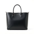 Italian Leather Tote Bag – 15L Capacity, Structured Design, Black - View 1